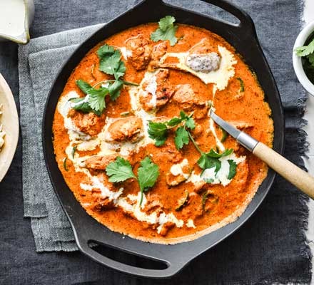 Butter Chicken — Silky tomato-butter sauce.. Served at Café Malabar, authentic Kerala & Malabar restaurant at 142 Arab Street, Singapore.