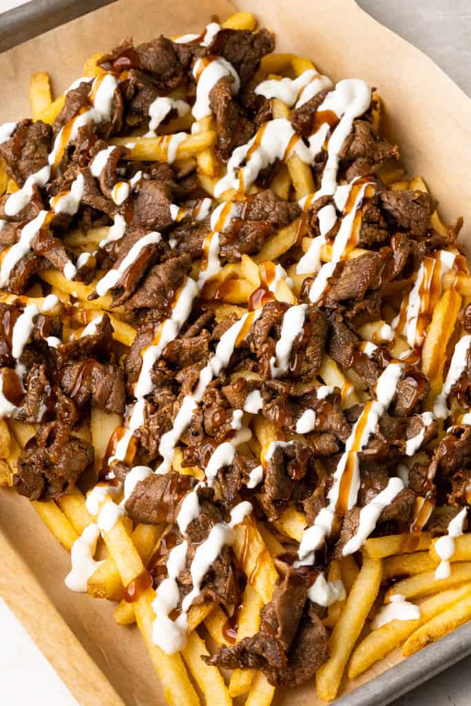 Malabar Beef Fry Loaded Fries. Served at Café Malabar, authentic Kerala & Malabar restaurant at 142 Arab Street, Singapore.