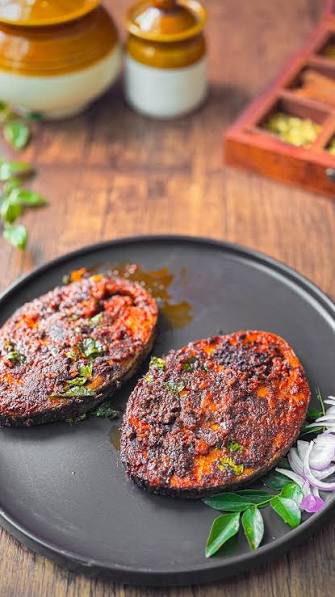 Fish Fry — Coated in local spices, pan-fried.. Served at Café Malabar, authentic Kerala & Malabar restaurant at 142 Arab Street, Singapore.