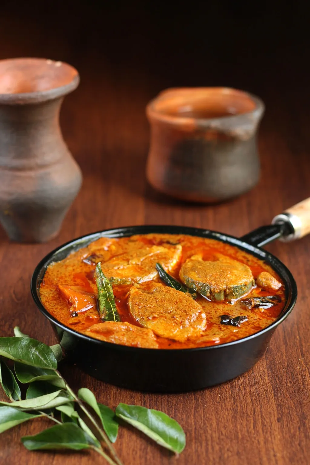 Meen Varatharachath — Roasted coconut gravy.. Served at Café Malabar, authentic Kerala & Malabar restaurant at 142 Arab Street, Singapore.