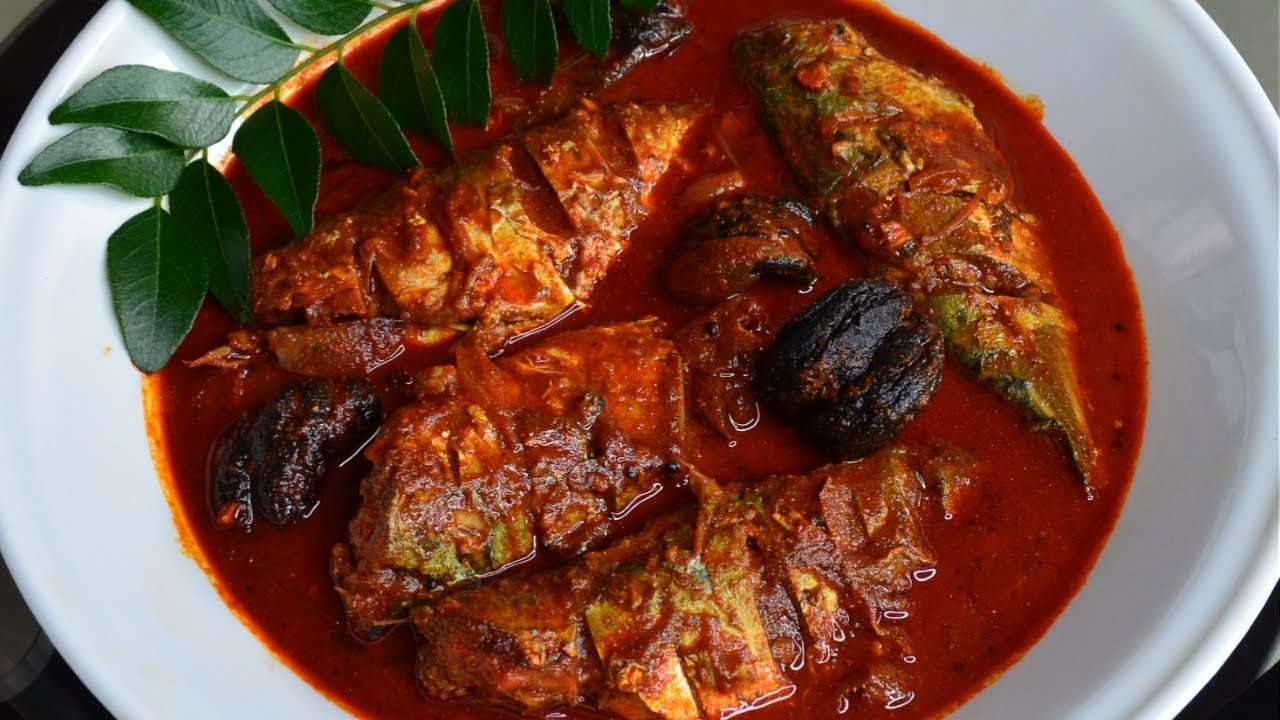Meen Molakittath — Tamarind and chili.. Served at Café Malabar, authentic Kerala & Malabar restaurant at 142 Arab Street, Singapore.