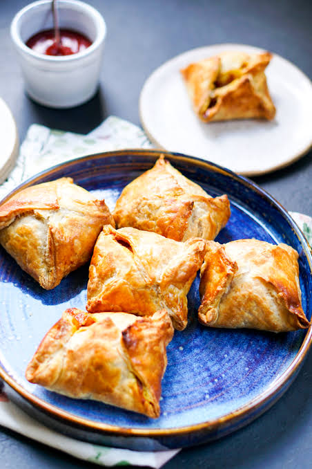 Kerala Egg Puff. Served at Café Malabar, authentic Kerala & Malabar restaurant at 142 Arab Street, Singapore.