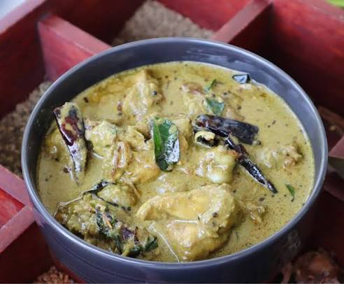 Paal Kaanthari — Coconut gravy with fiery bird's-eye chili.. Served at Café Malabar, authentic Kerala & Malabar restaurant at 142 Arab Street, Singapore.