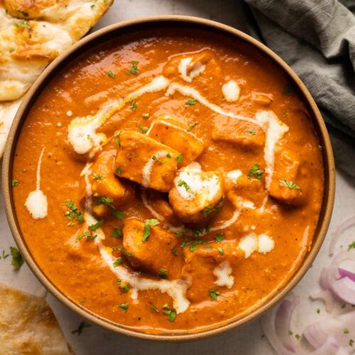 Paneer Butter Masala. Served at Café Malabar, authentic Kerala & Malabar restaurant at 142 Arab Street, Singapore.